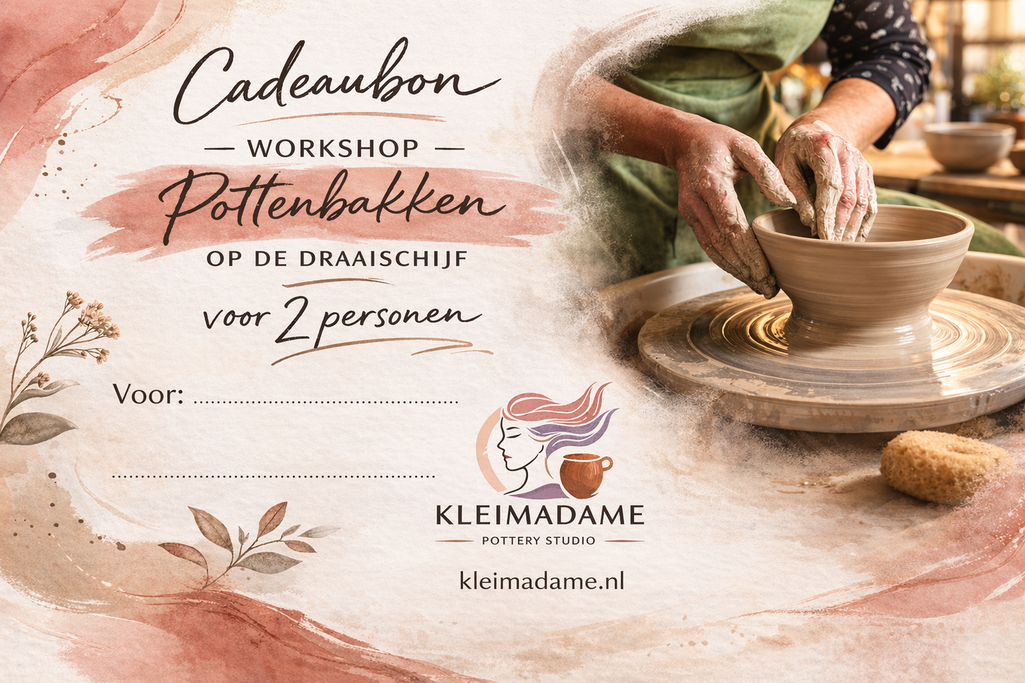 Cadeaubon Draaiworkshop - 2 Personen